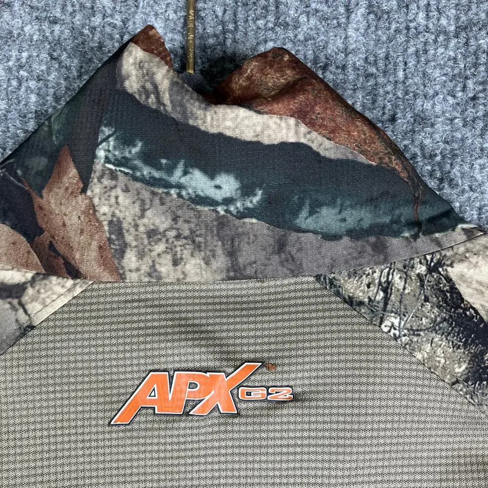 Russell Outdoors‎ Pullover Mens Size L Camo Hunting Quarter Zip Lightweight
